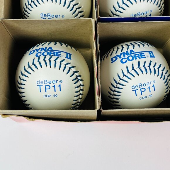 Dyna Core II by DeBeer Softballs Box of 6 Practice Softballs TP11 COR 50 - Picture 4 of 6